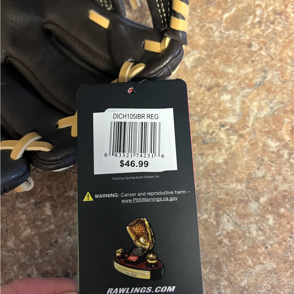 *NWT* Rawlings Youth Baseball Glove - All Leather Highlight Series, Age 7-9 - Picture 6 of 6